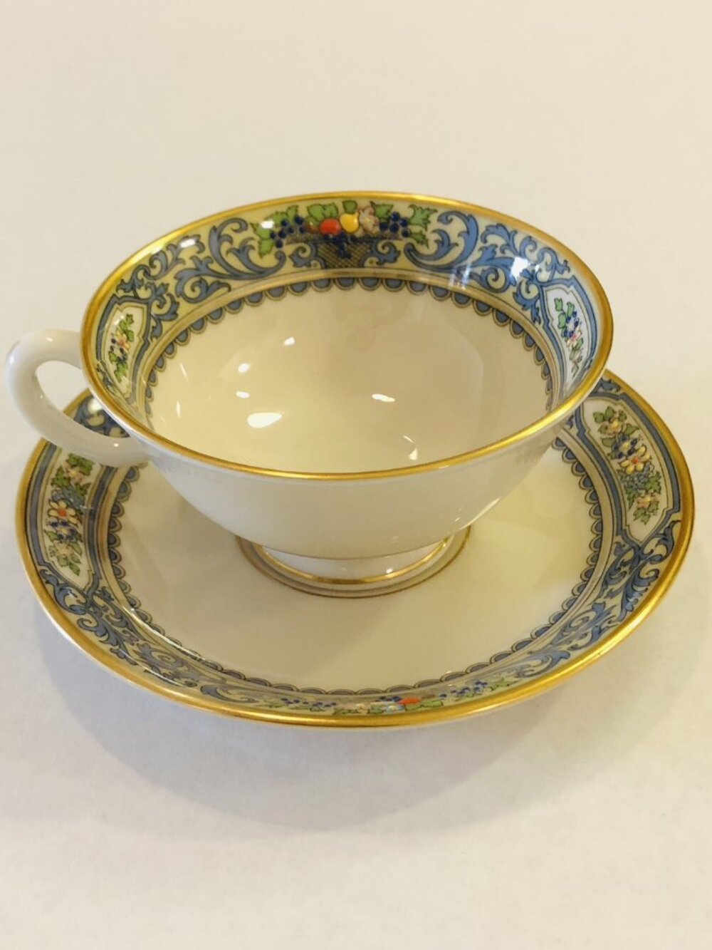 Lenox Autumn Presidential Collection Tea Cup and Saucer Bone China Made in USA